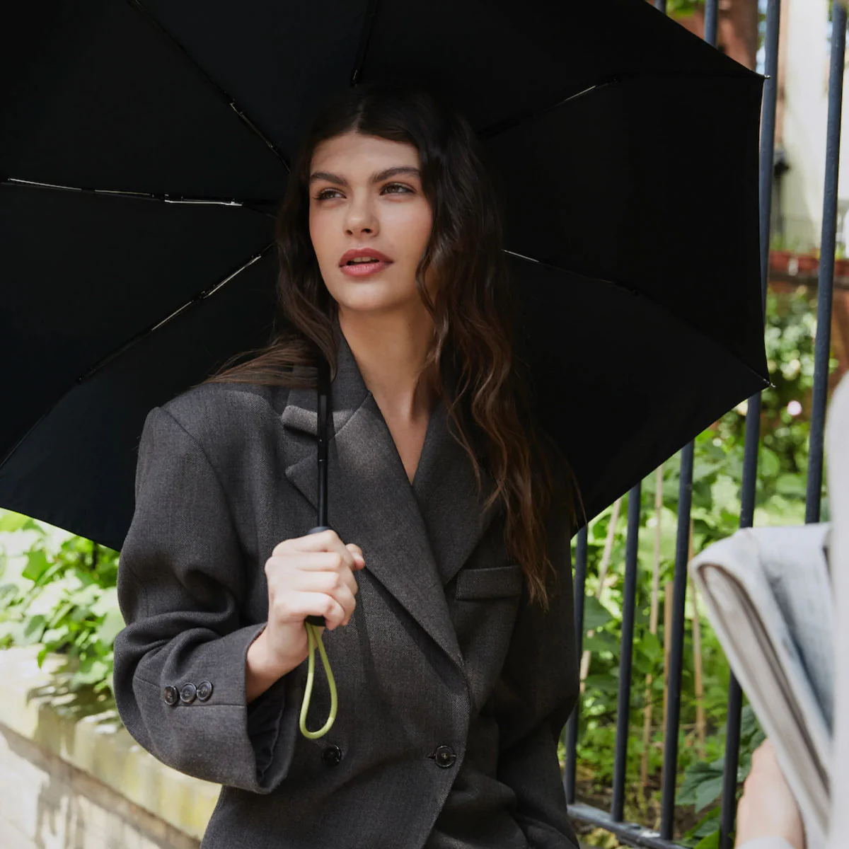 Black Umbrella with Auto Open-Close - Image 3