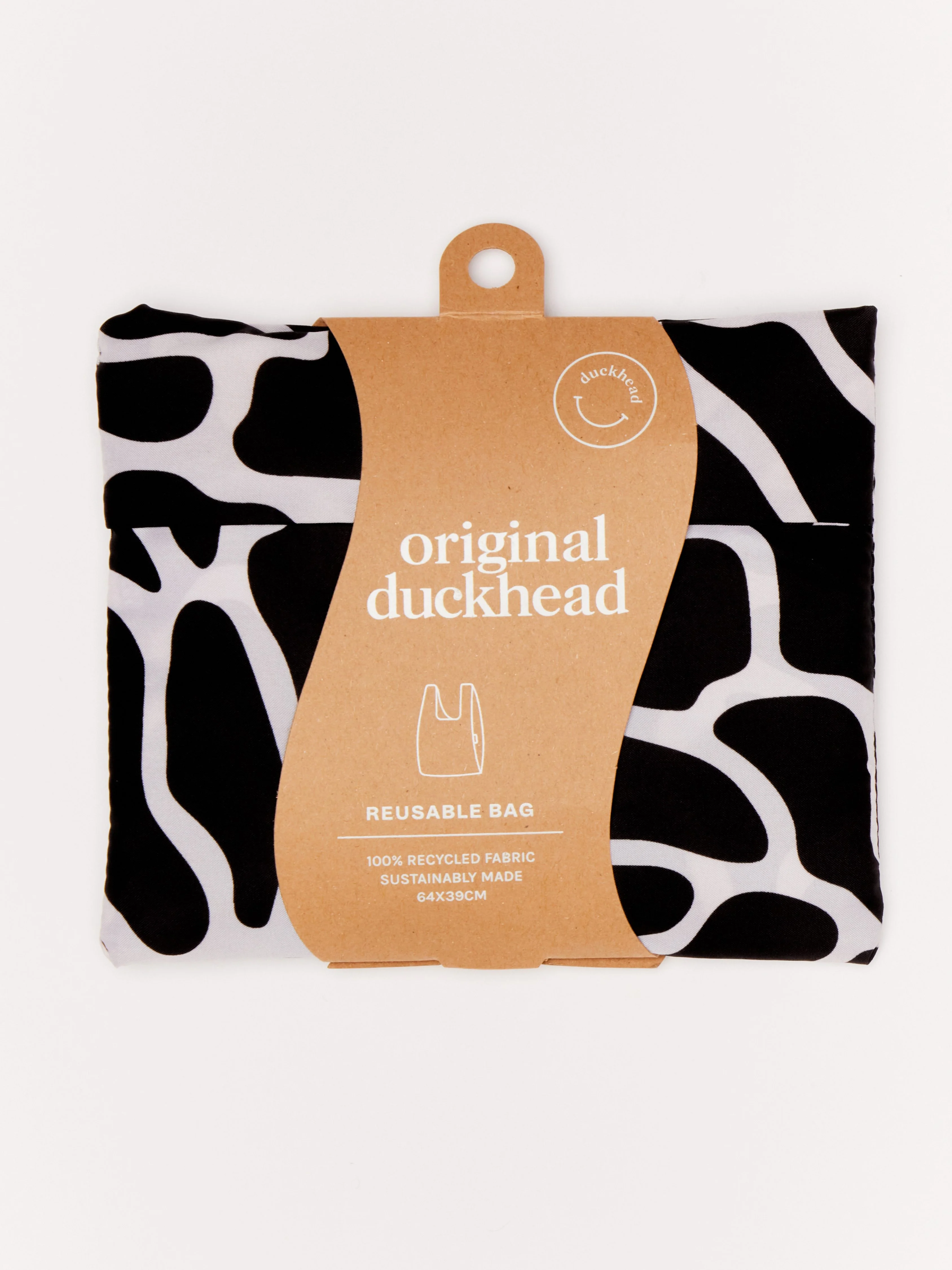 Black & White Ripples Reusable Bag - Image 6