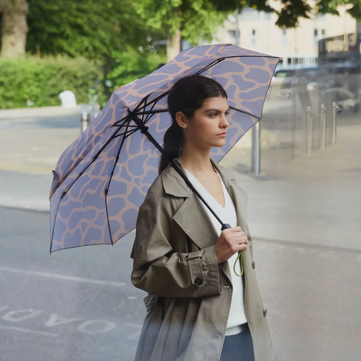 Coffee Ripples Umbrella with Auto Open-Close - Image 4