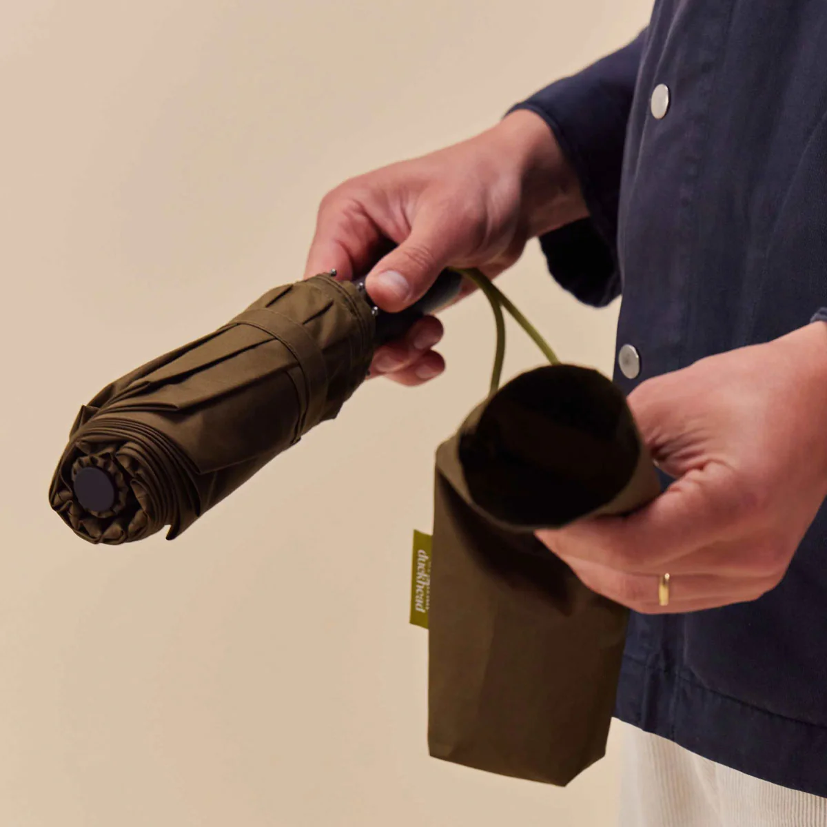 Dark Olive Umbrella with Auto Open-Close - Image 11
