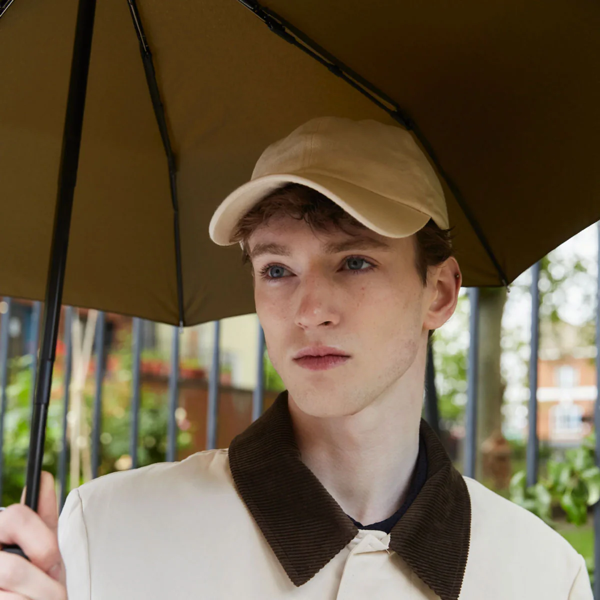 Dark Olive Umbrella with Auto Open-Close - Image 3