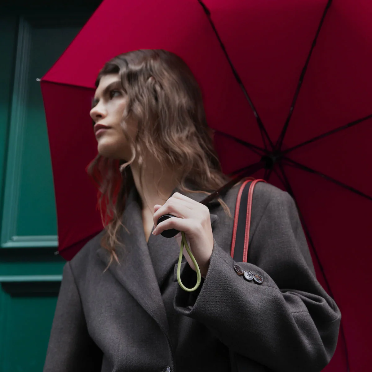 Magenta Umbrella with Auto Open-Close - Image 4