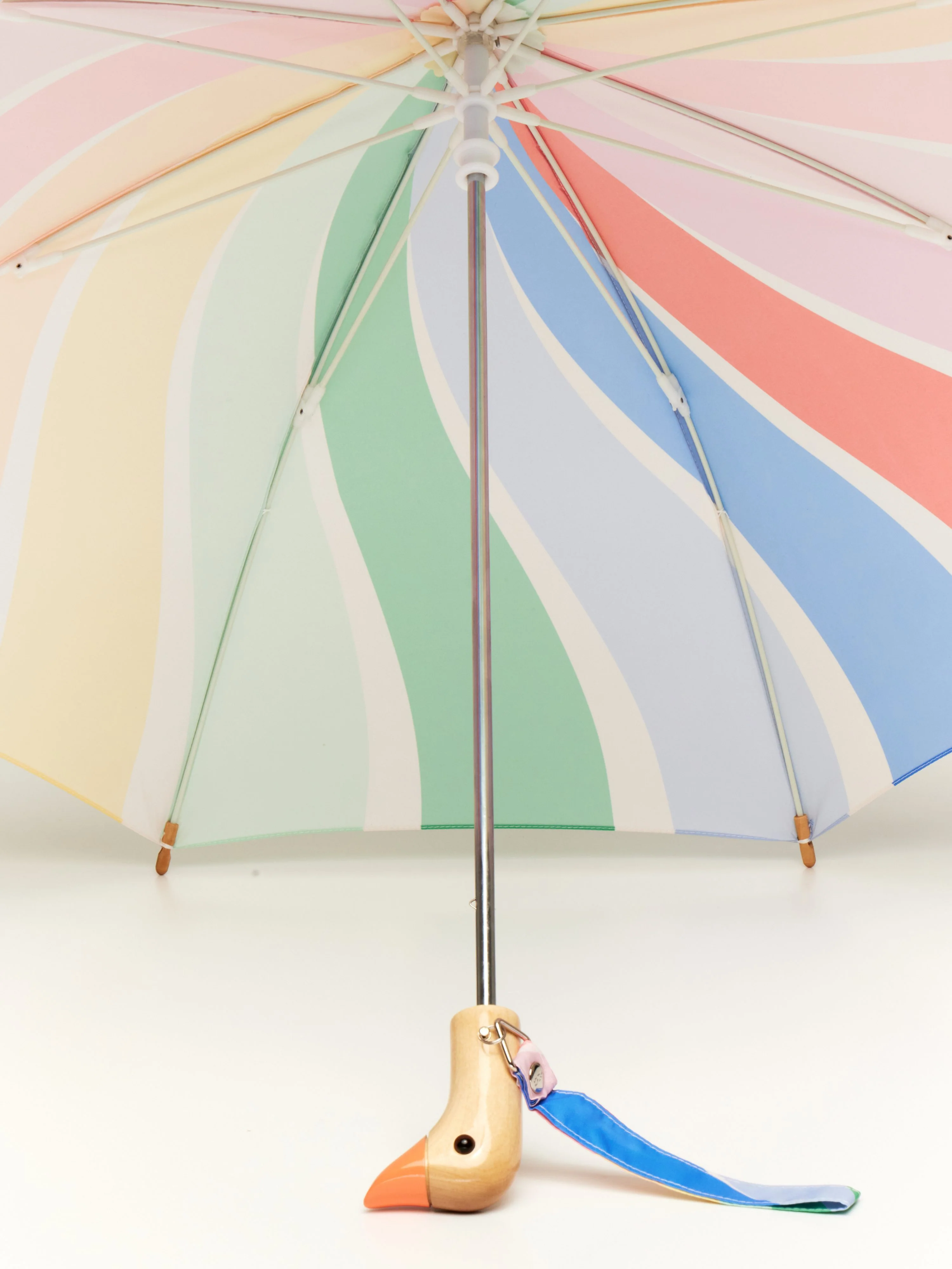 Original Duckhead x Meri Meri Rainbow Stripes Duckling Umbrella - Image 5