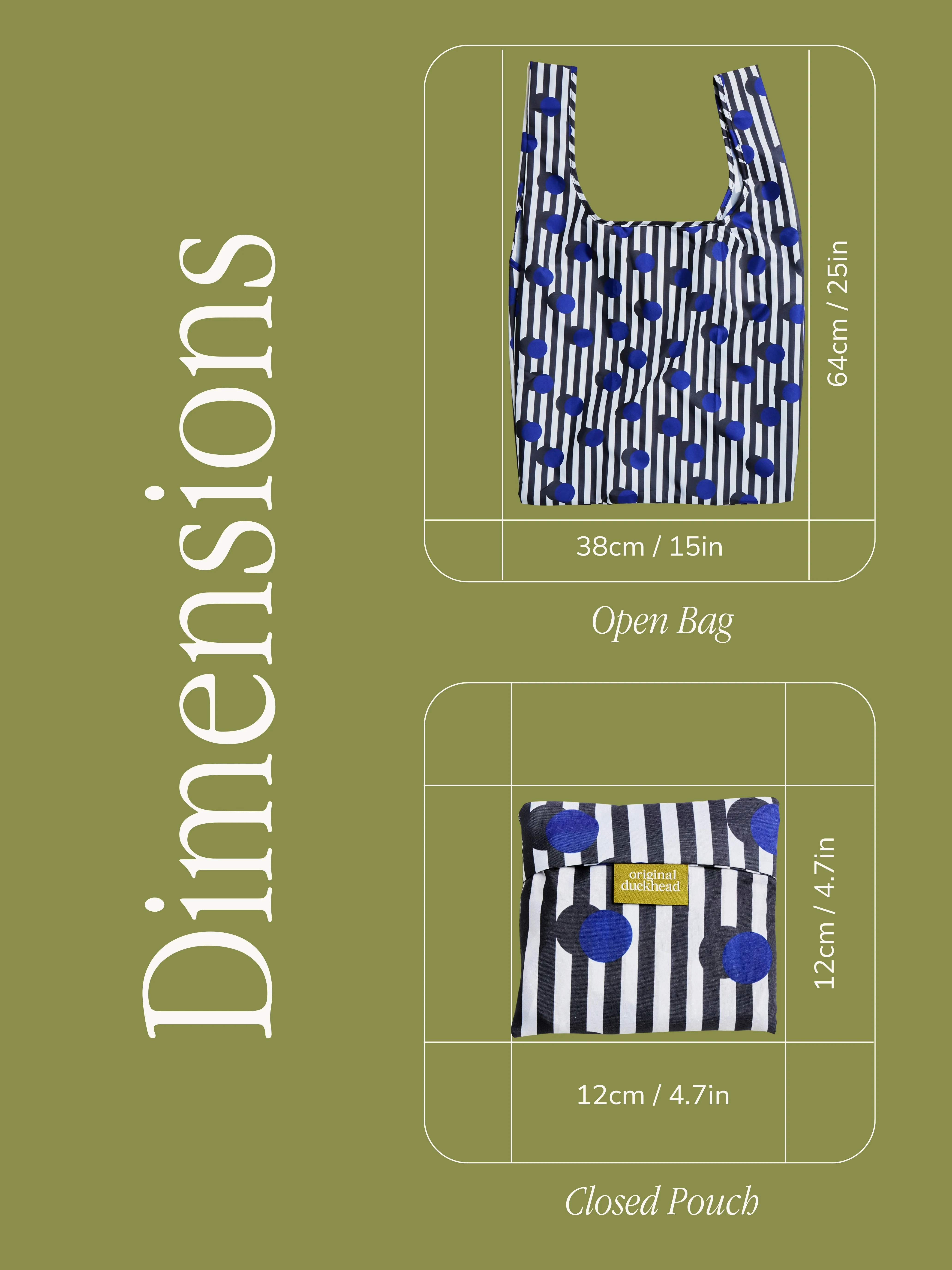 Polka Stripe Reusable Bag - Image 7