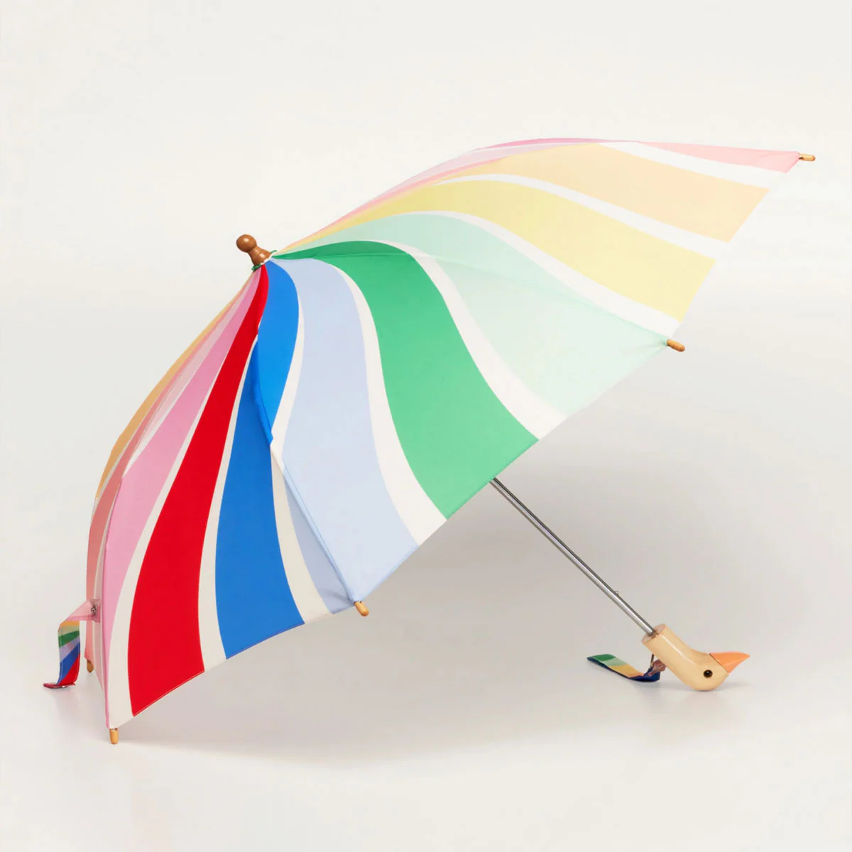 Original Duckhead x Meri Meri Rainbow Stripes Duckling Umbrella - Image 2