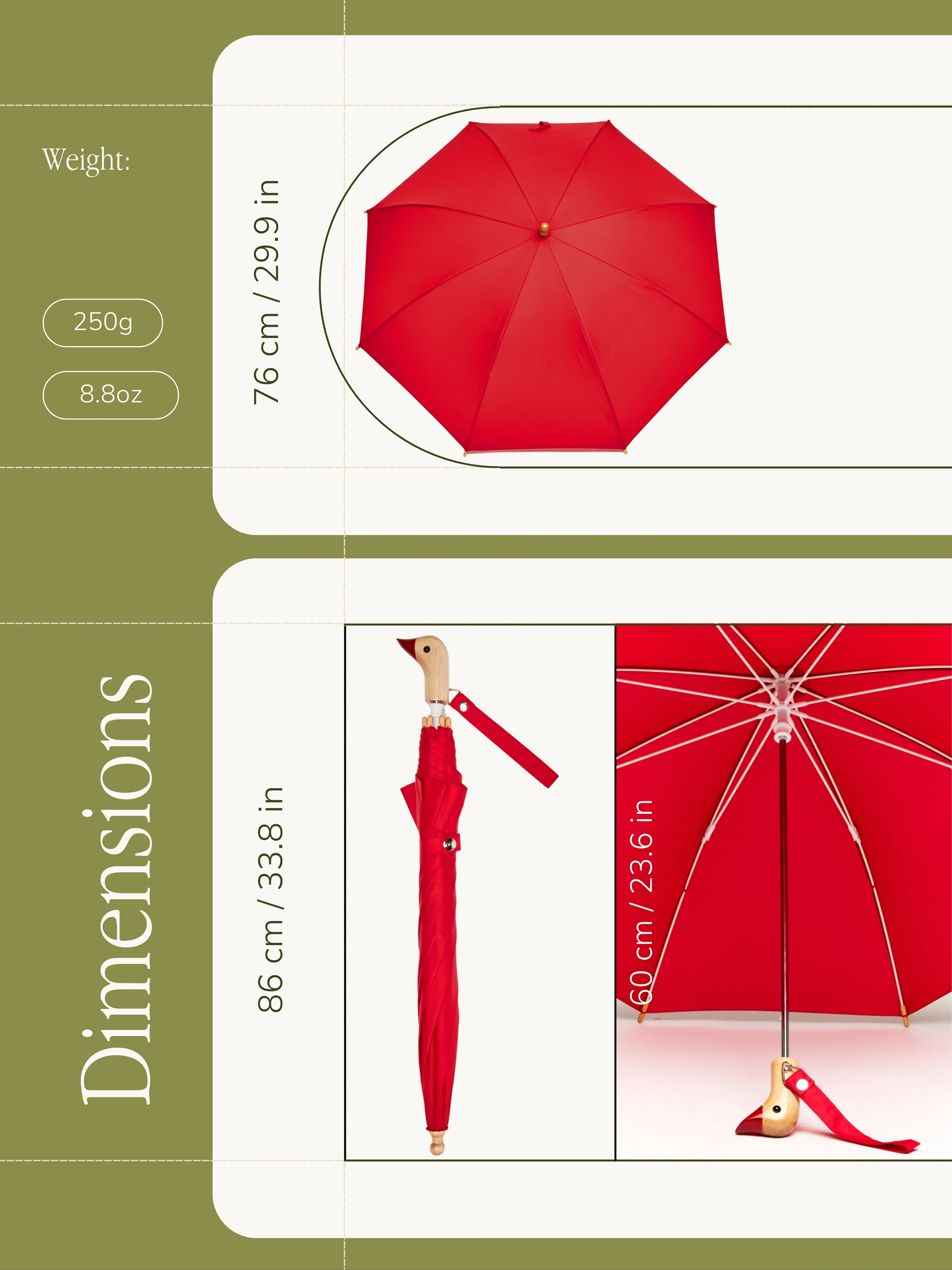 Red Duckling Umbrella - Image 9