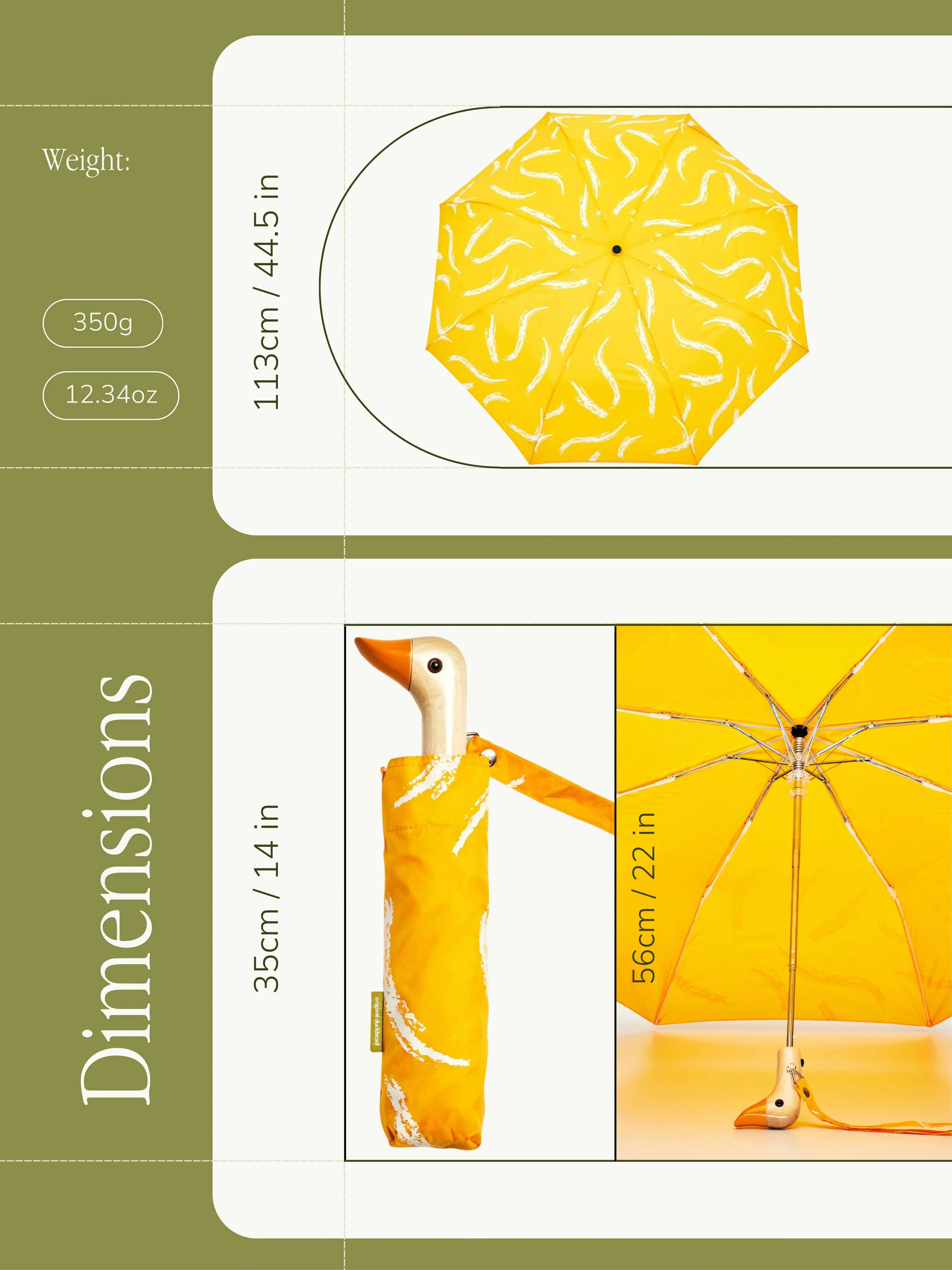 Saffron Brush Duck Umbrella - Image 7