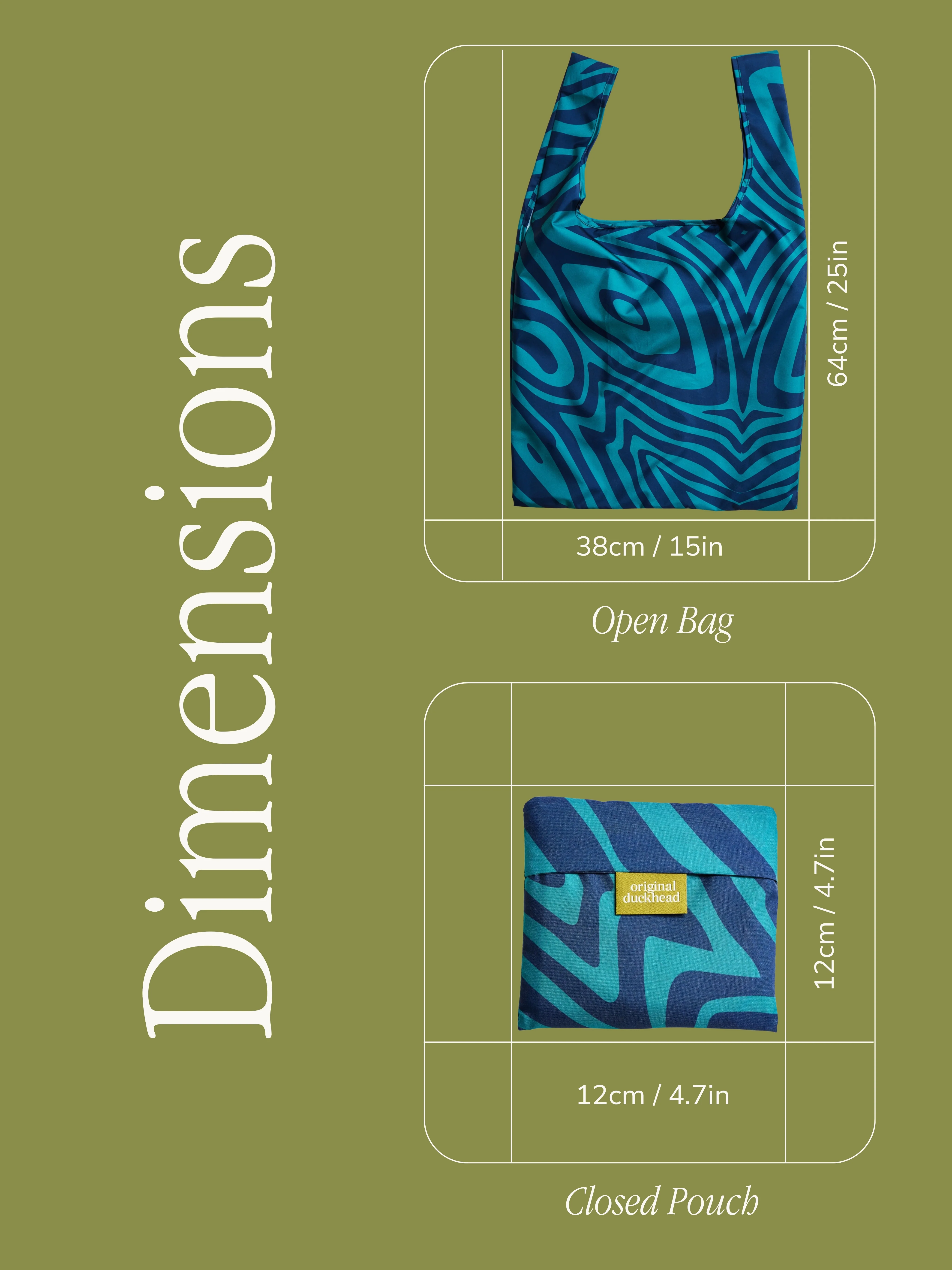 Swirl in Blue Reusable Bag - Image 7